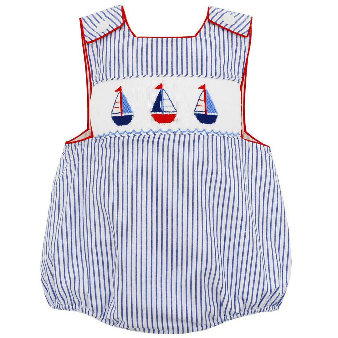 Navy & White Stripe Sailing Boys' Sun Bubble