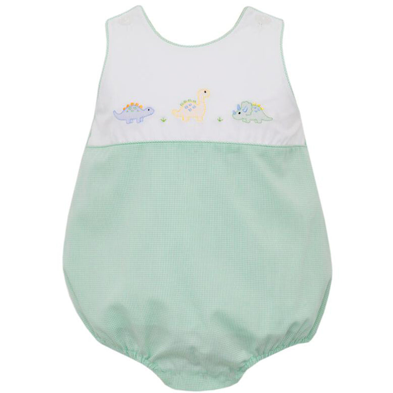 Dino Tiny Green Gingham Bubble