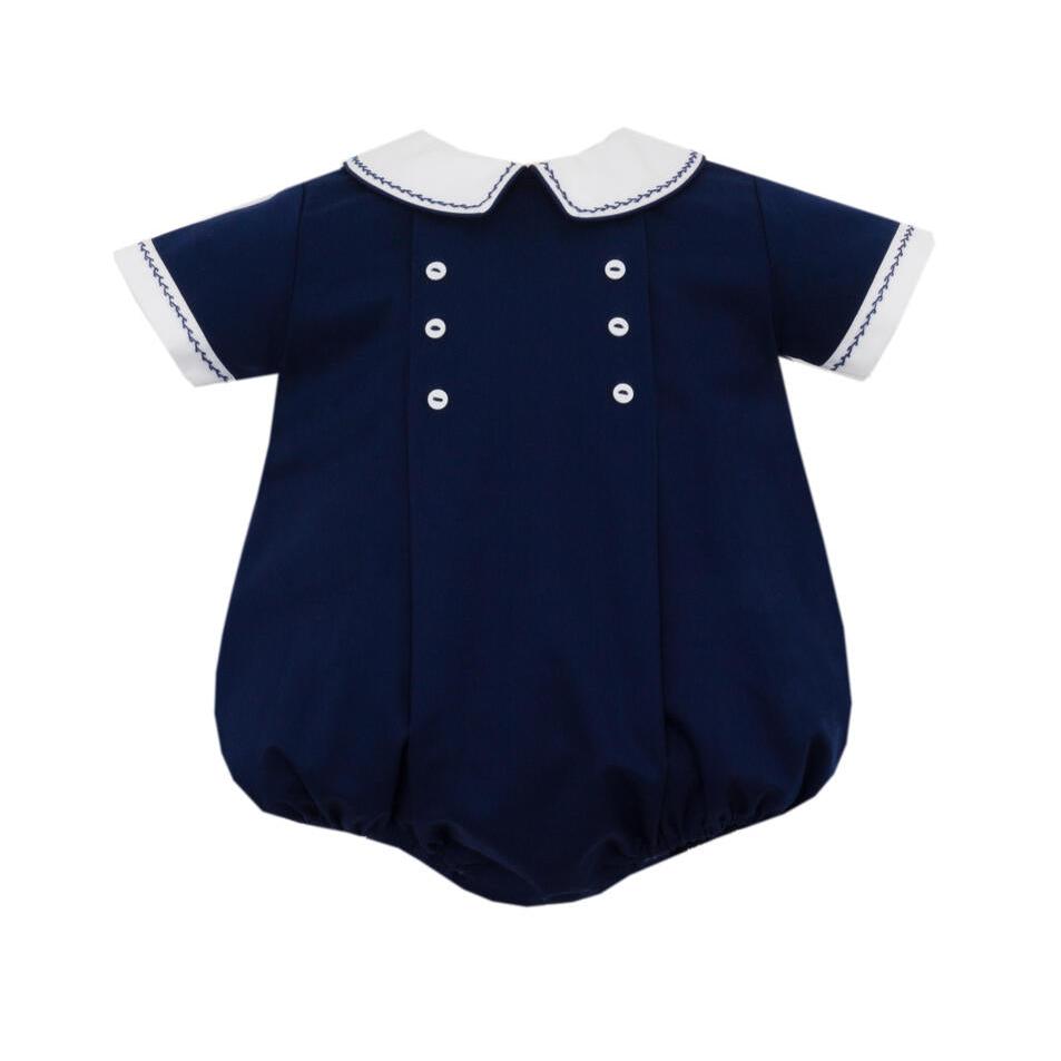 Navy Blue Viyella Short Bubble
