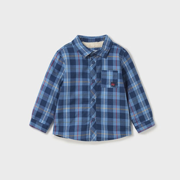 Baby Boy Blue Lined Overshirt