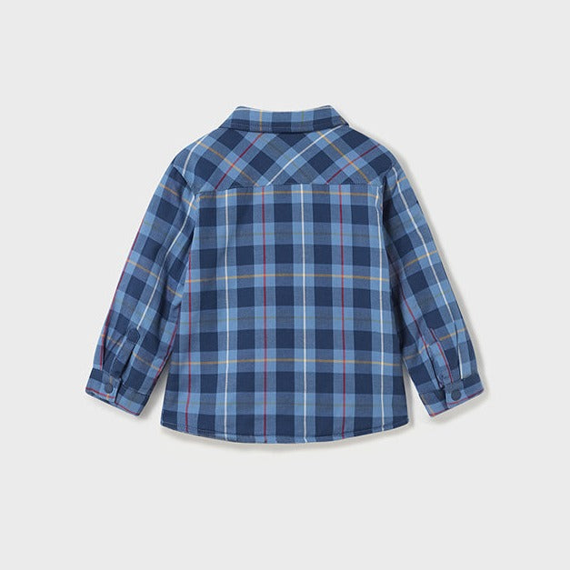 Baby Boy Blue Lined Overshirt