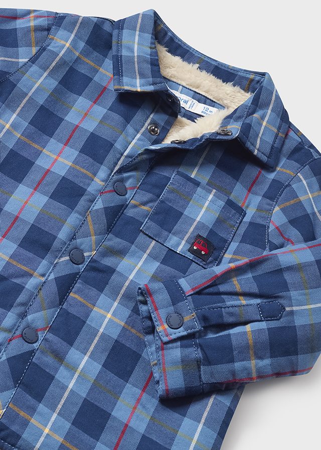 Baby Boy Blue Lined Overshirt
