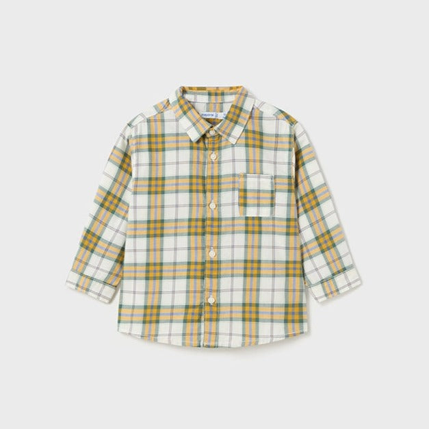 Mint Long Sleeve Checked Shirt