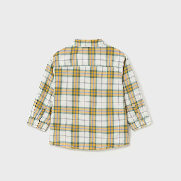 Mint Long Sleeve Checked Shirt