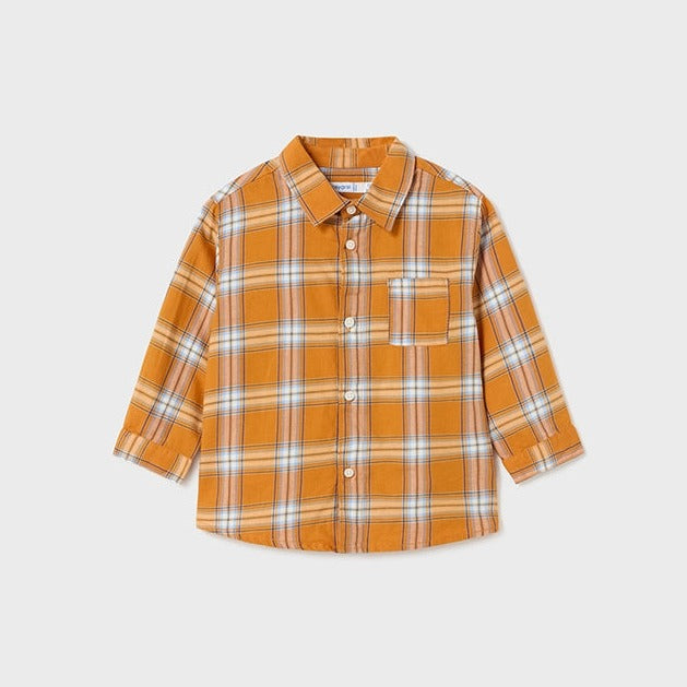 Yolk Long Sleeve Checked Shirt