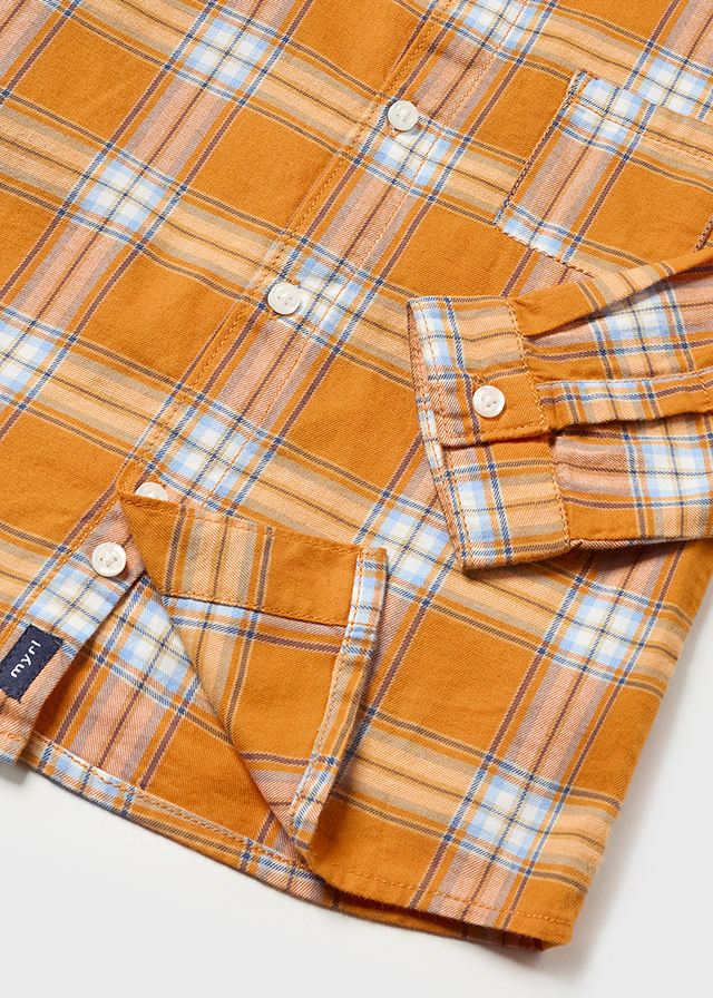 Yolk Long Sleeve Checked Shirt