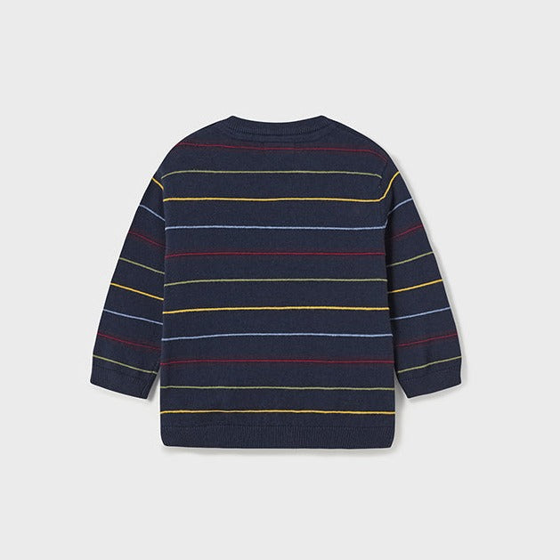 Baby Boys Blue Striped Sweater