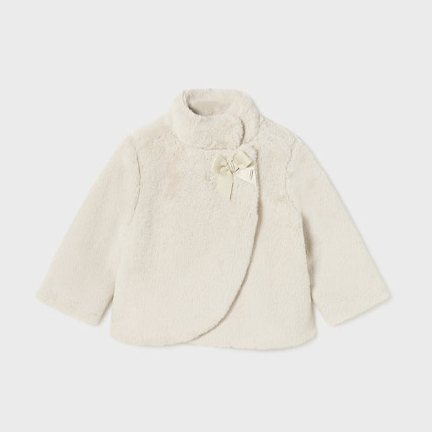 Baby Girl Chickpea Faux Fur Coat