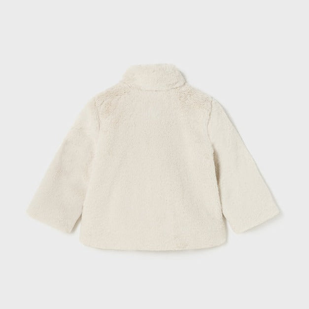 Baby Girl Chickpea Faux Fur Coat