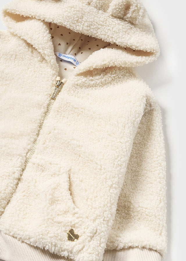 Baby Girl Chickpea Hooded Jacket