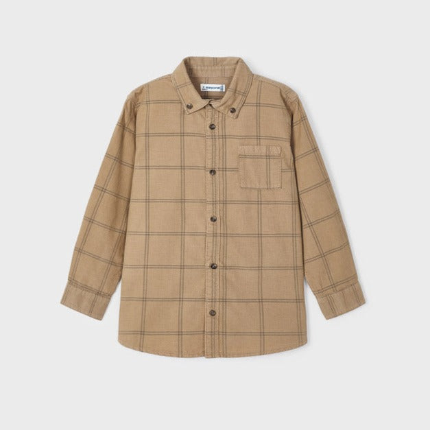 Light Brown Corduroy Overshirt