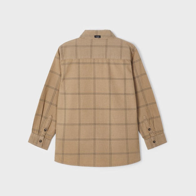 Light Brown Corduroy Overshirt