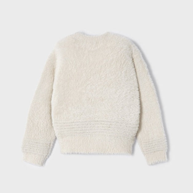 Chickpea Faux Fur Knit Sweater