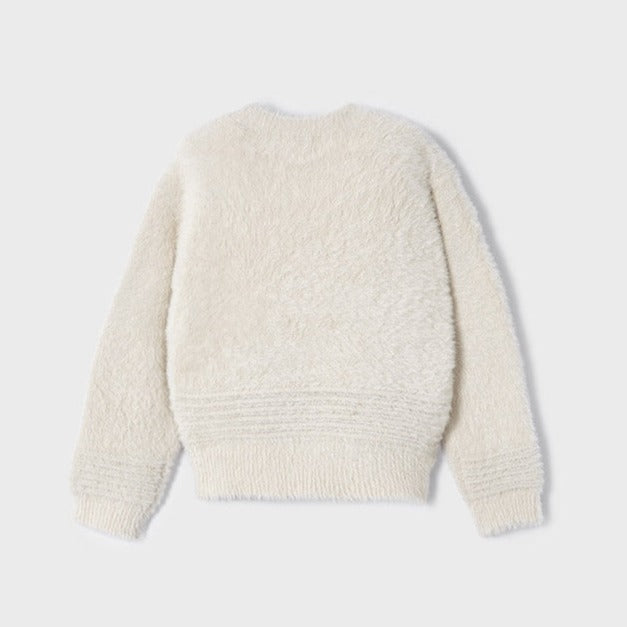 Chickpea Faux Fur Knit Sweater