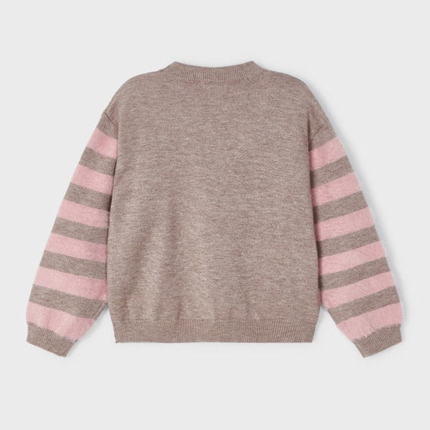 Girls Walnut Mohair Sweater