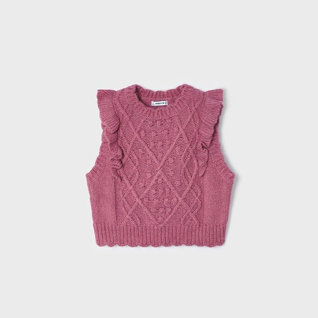Girls Orchid Knit Vest