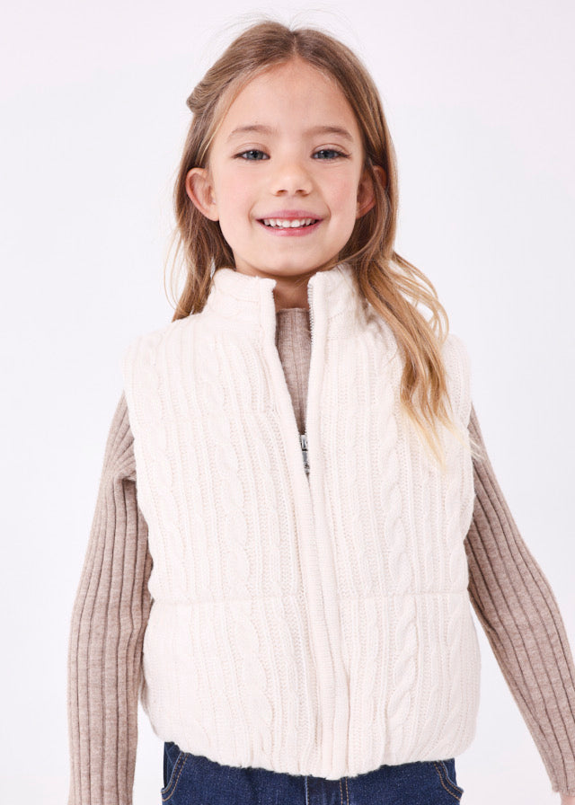 Chickpea Padded Knit Vest