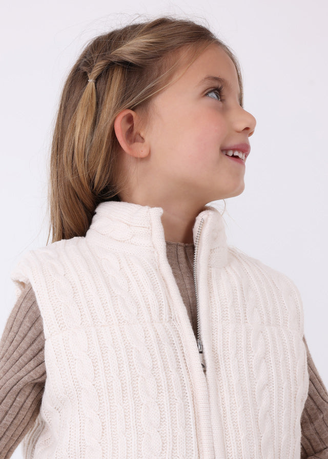 Chickpea Padded Knit Vest