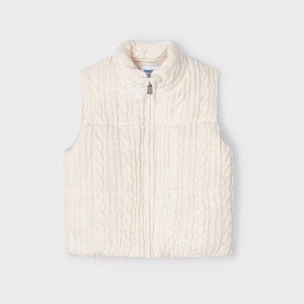 Chickpea Padded Knit Vest