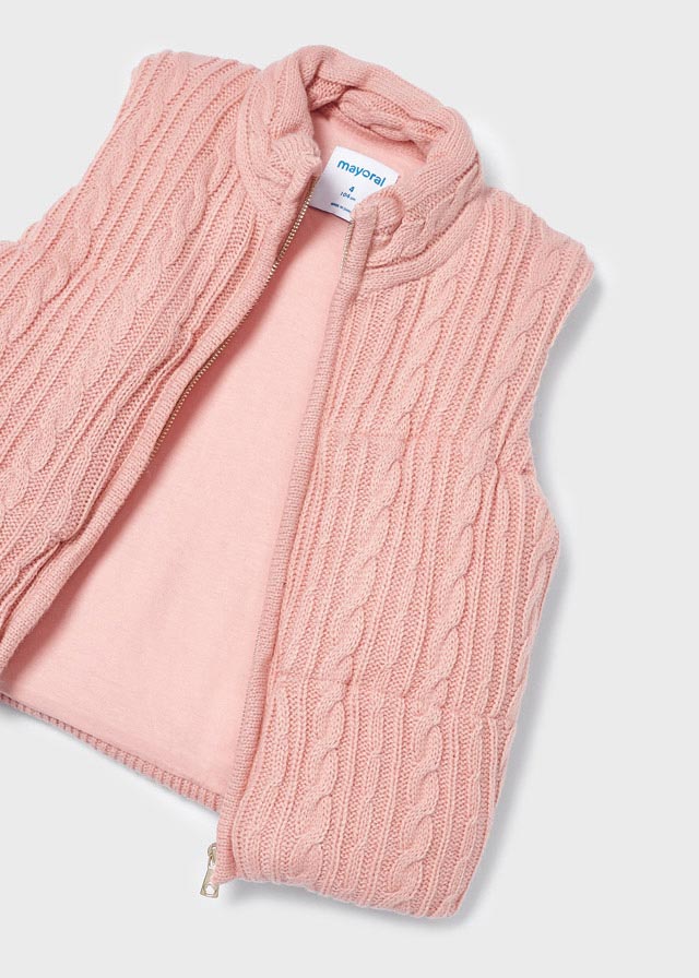 Rose Padded Knit Vest