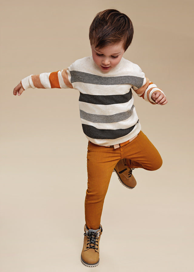 Boys Blackboard Stripe Knit Sweater