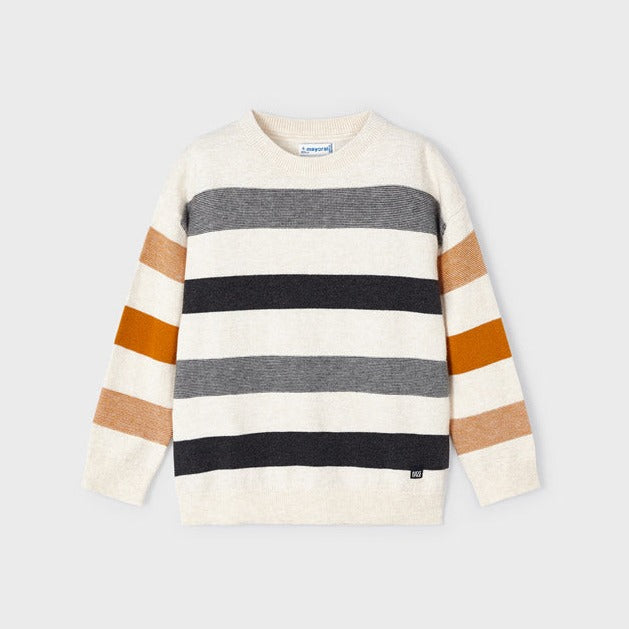 Boys Blackboard Stripe Knit Sweater
