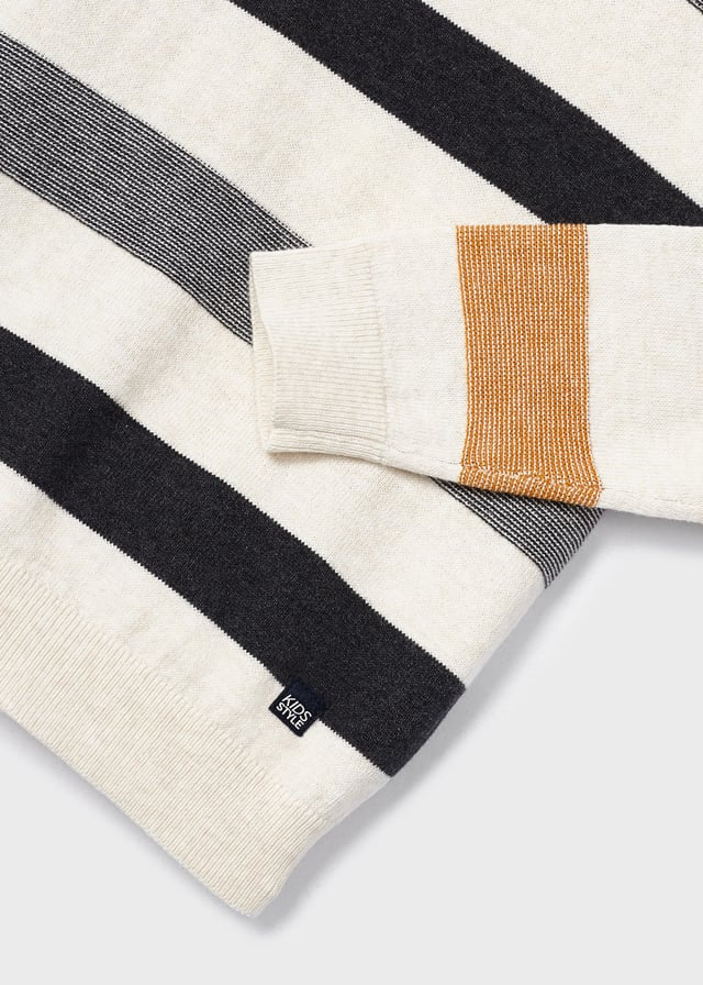 Boys Blackboard Stripe Knit Sweater