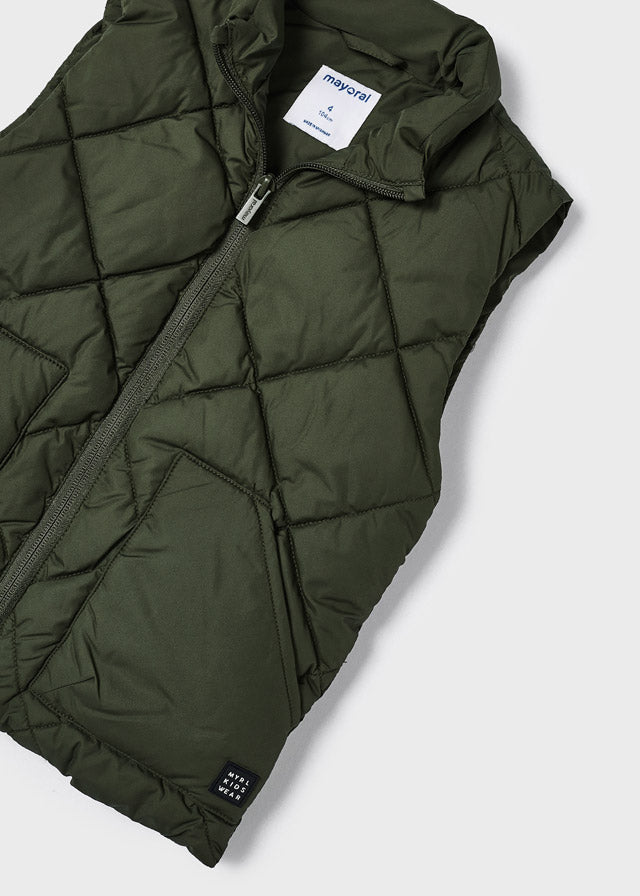 Boys Puffer Vest - Oregano