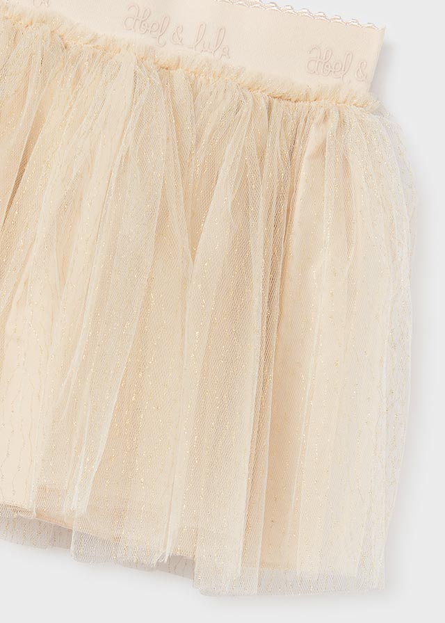 Beige Tulle Skirt