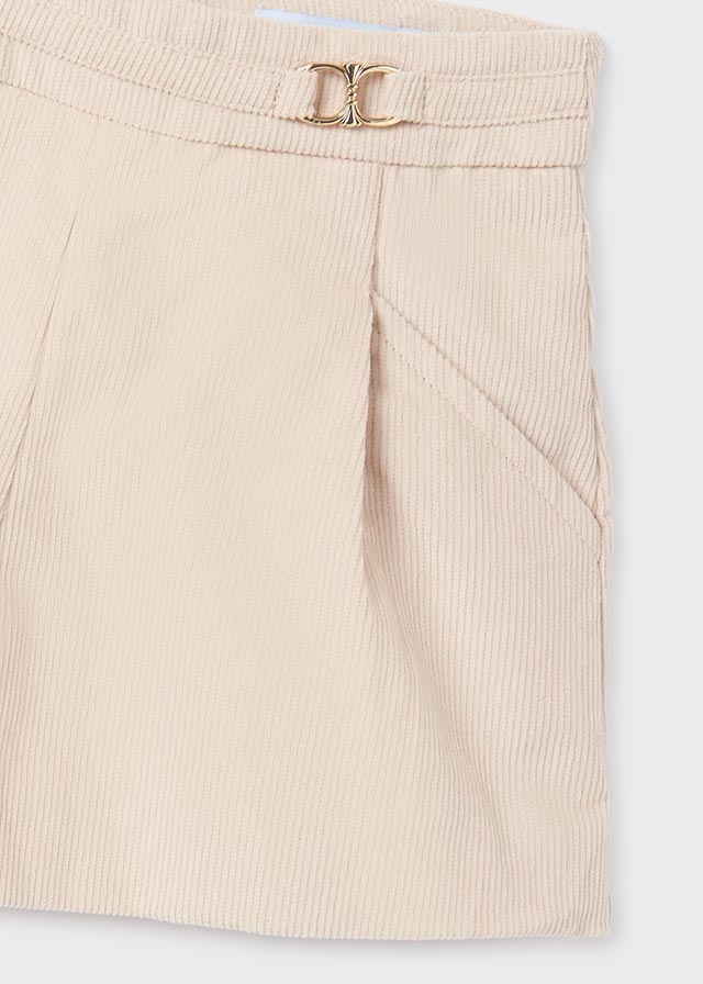 Girls Bone Corduroy Shorts