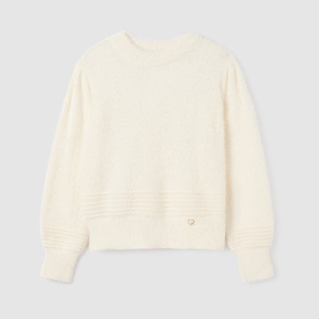 Faux Fur Sweater - Natural