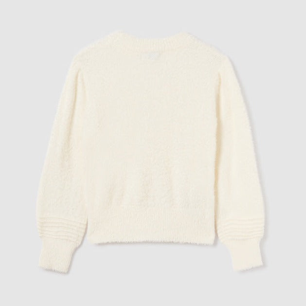 Faux Fur Sweater - Natural