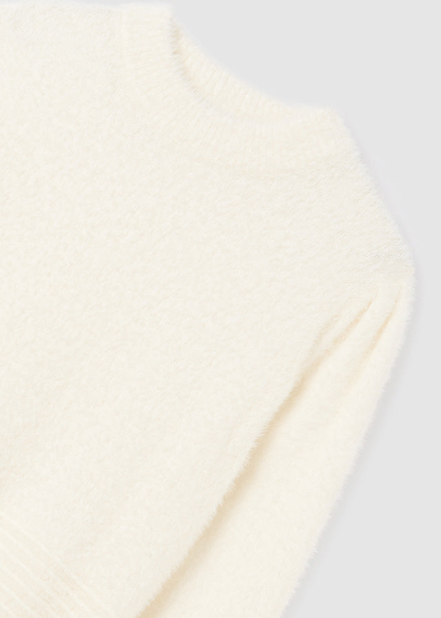 Faux Fur Sweater - Natural
