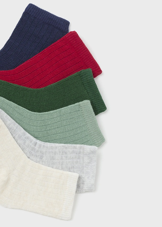 Set of 6 Socks - Pine