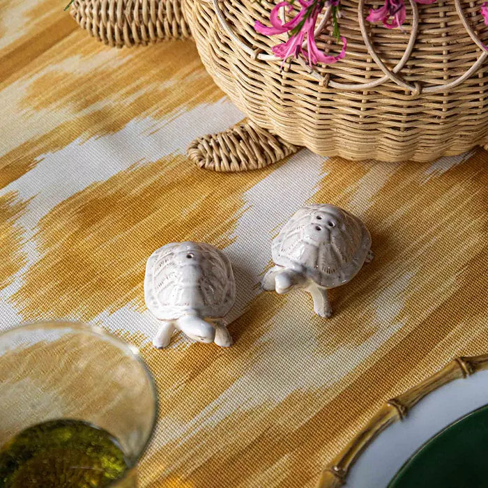 Clever Creatures Turtle Salt and Pepper Set/2pc - Leonardo & Donatello