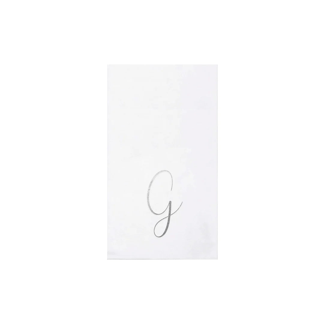 Papersoft Napkins Monogram Guest Towels - G