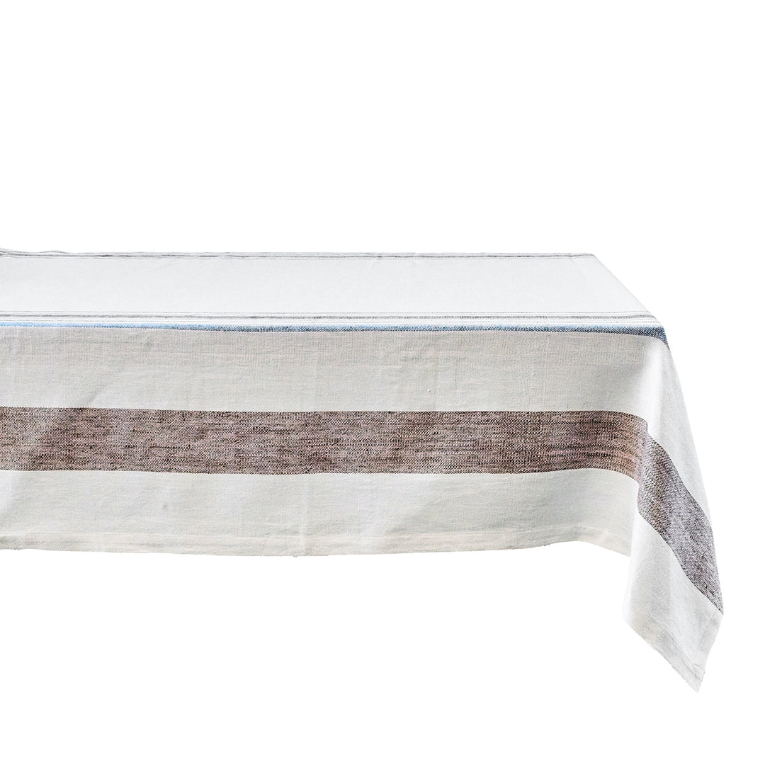 Danish Stripe 60"x 120" Tablecloth - Taupe