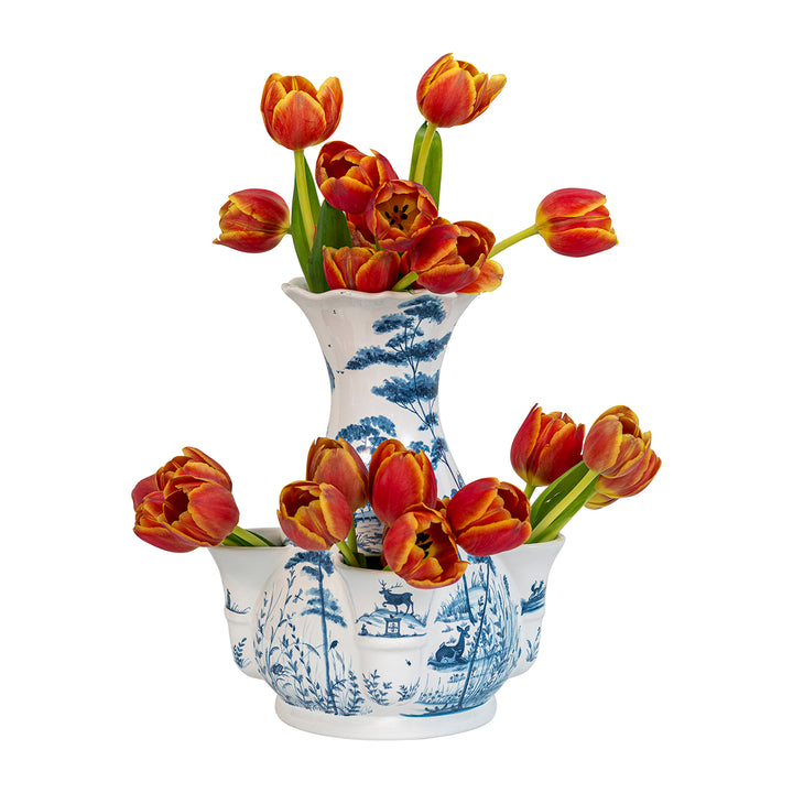 Country Estate 11.5" Tulipiere Vase - Delft Blue