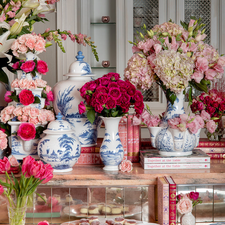 Country Estate 11.5" Tulipiere Vase - Delft Blue