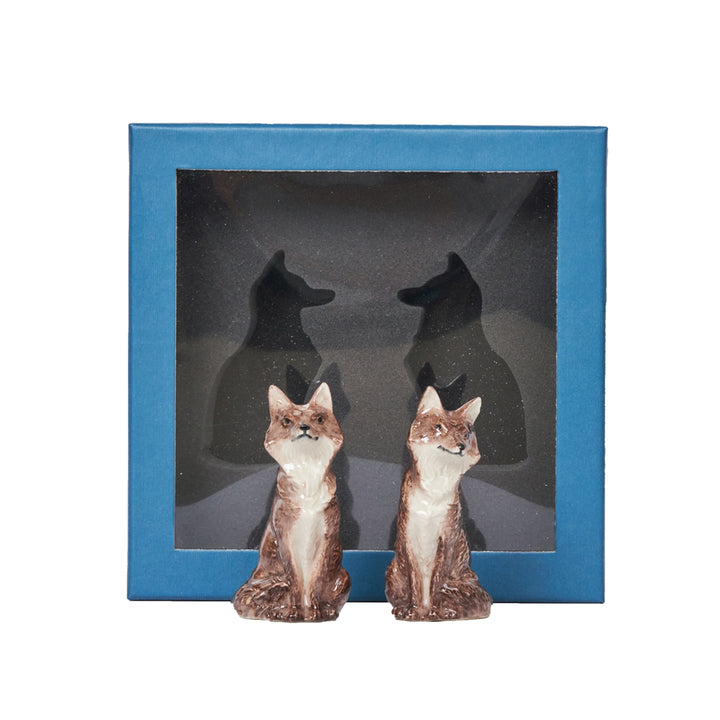 Clever Creatures Fox Salt and Pepper Set/2pc - Louis & Marie