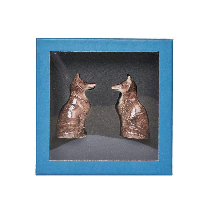 Clever Creatures Fox Salt and Pepper Set/2pc - Louis & Marie
