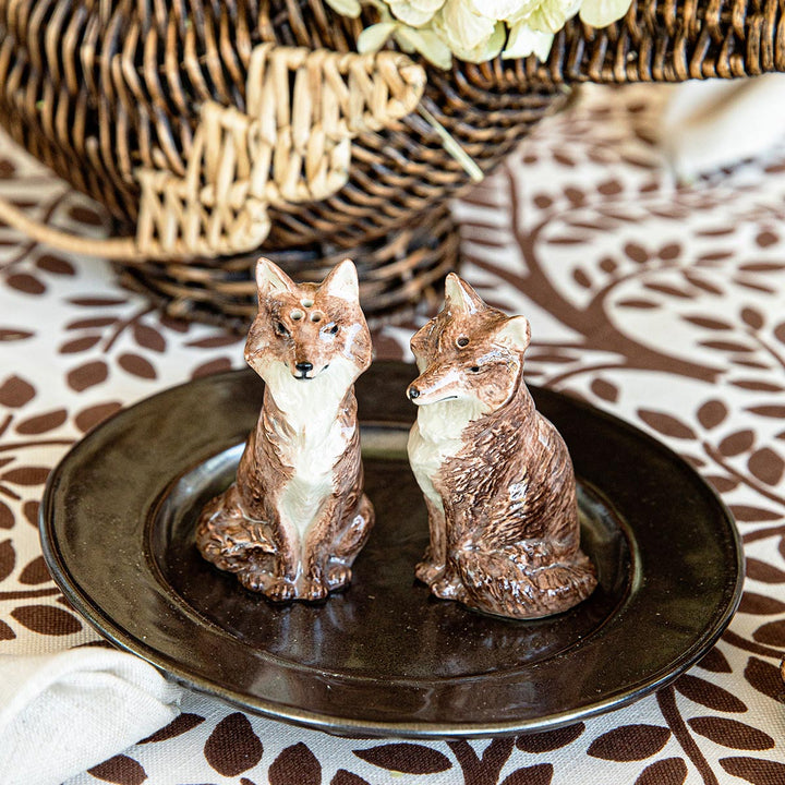 Clever Creatures Fox Salt and Pepper Set/2pc - Louis & Marie