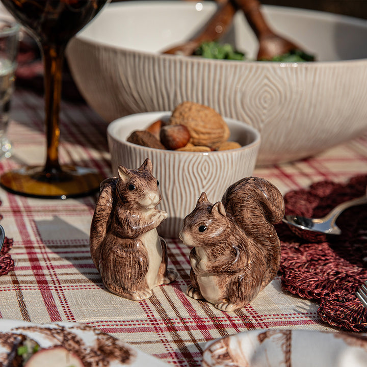 Clever Creatures Squirrel Salt and Pepper Set/2pc - Zelda & Scott