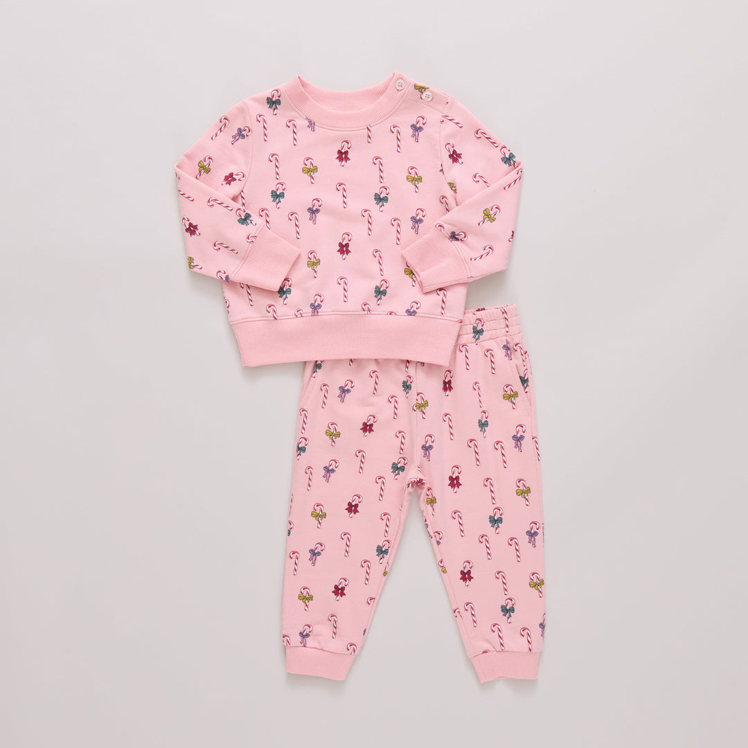 Baby Jax Jogger Set - Mini Candy Cane