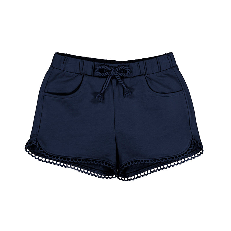 Navy Blue Chenille Shorts