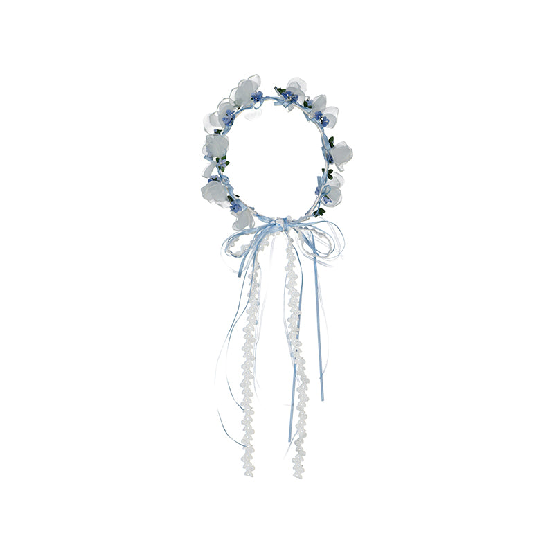 Sky Blue Flower Crown