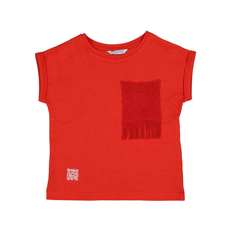 Grenadine Short Sleeve Crochet T-Shirt