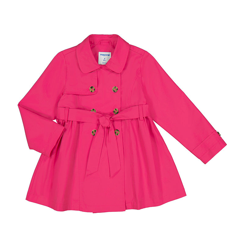 Fuchsia Trench Coat