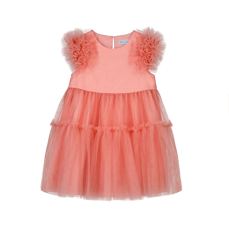 Salmon Tulle Dress