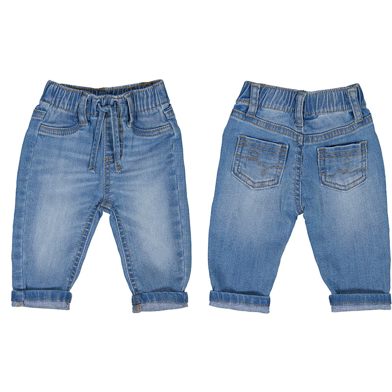 Light Denim Elasticized Jeans